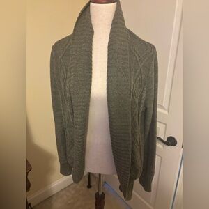 Mossimo Supply Co. Olive Open Front Cardigan